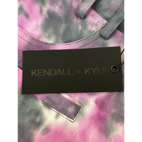 New Kendall & Kylie Purple Blue Tie Dye High Waisted Shorts XS - Picture 5 of 6